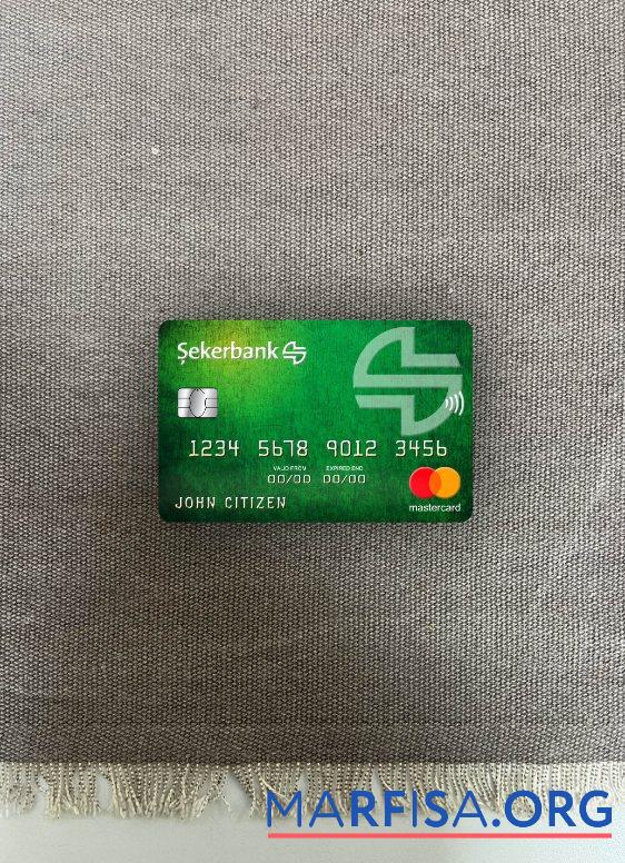 Blank Turkey Sekerbank mastercard photolook front real example